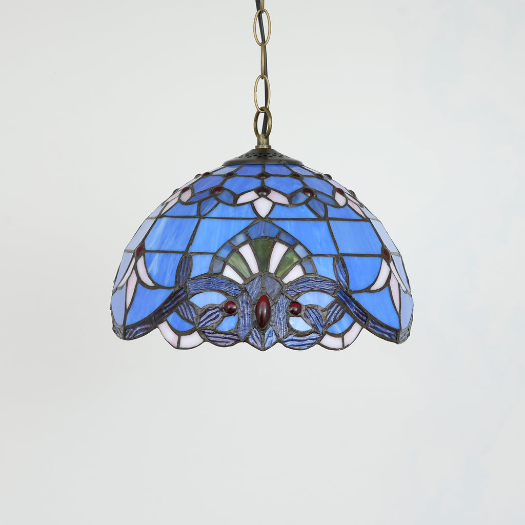 Suspension en Verre Teinté Tiffany Violet
