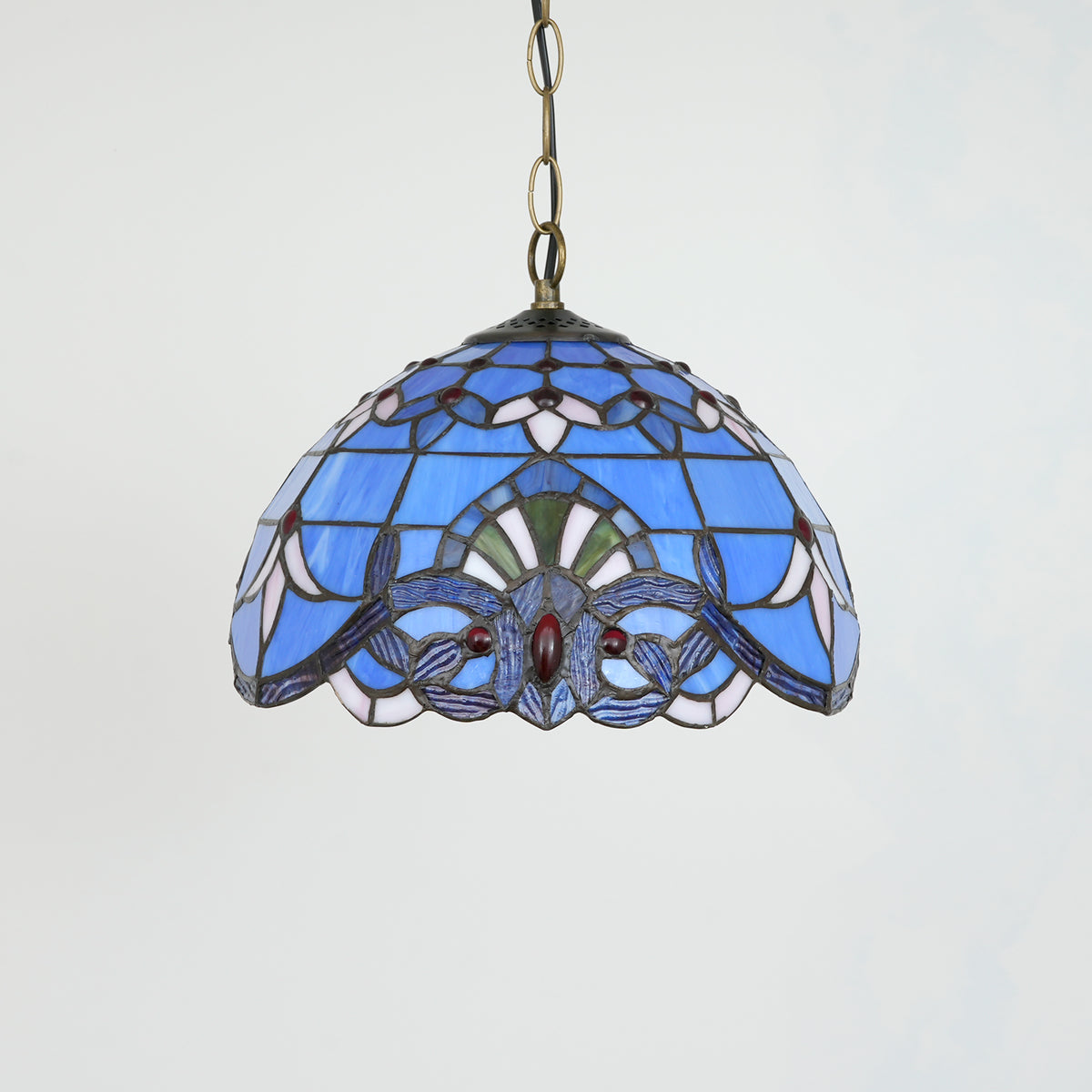 Suspension en Verre Teinté Tiffany Violet