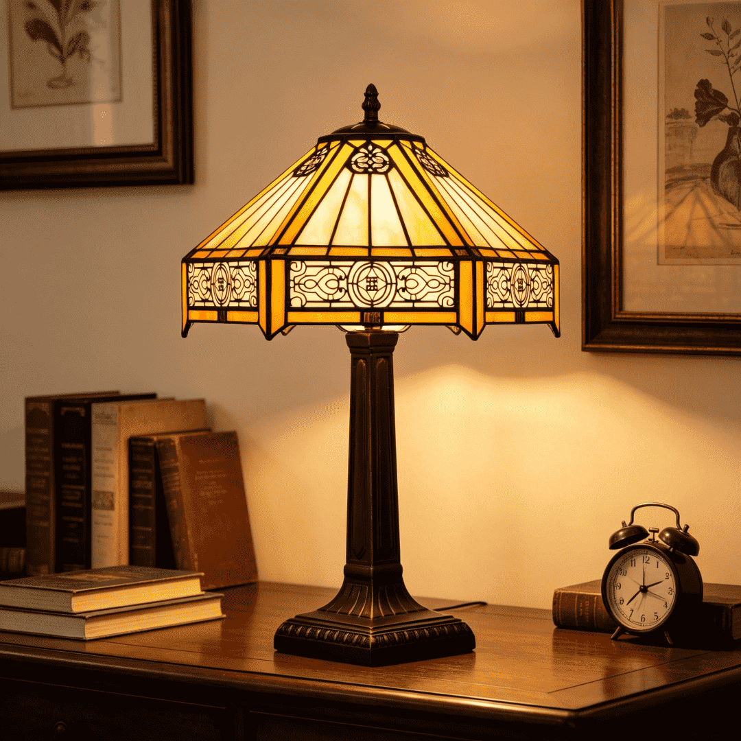 Lampe de Table Tiffany Style Art Nouveau