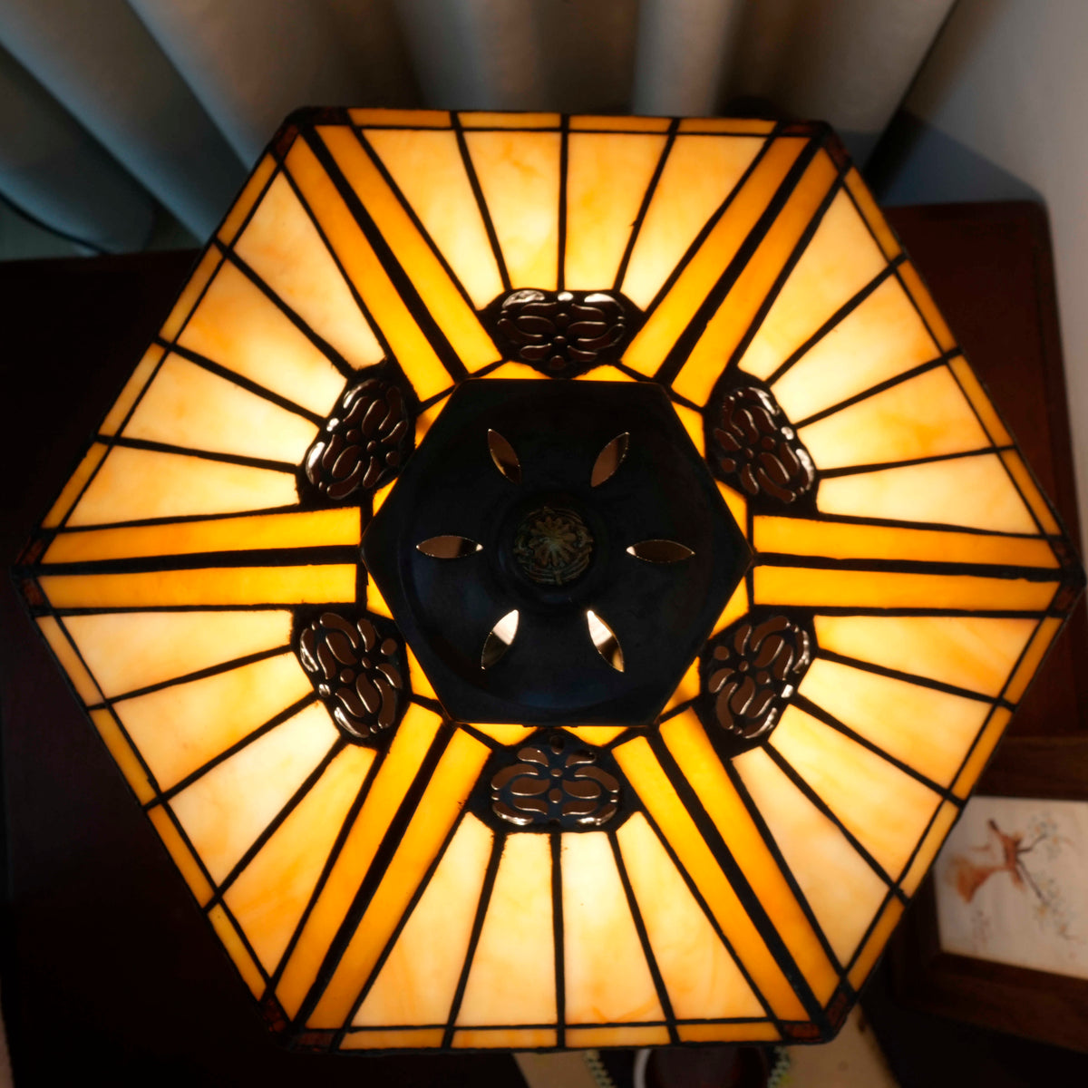 Lampe de Table Tiffany Style Art Nouveau